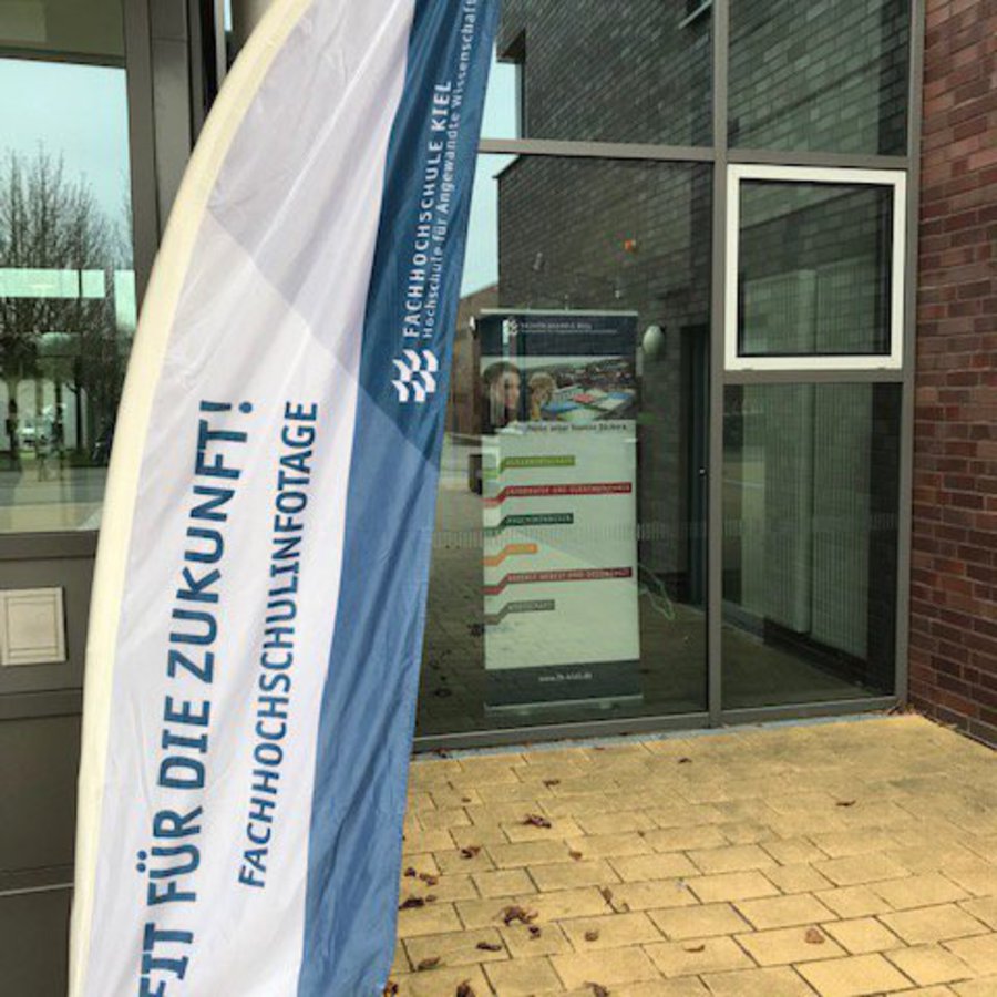 Aufsteller zu den Fachhochschulinfotagen