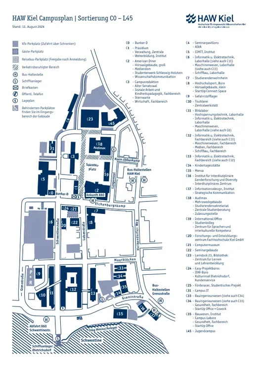 Lageplan Sortierung C0 – L45