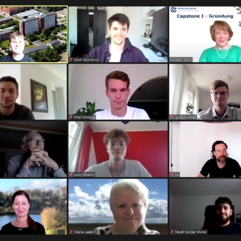 Screenshot eines Online-Meetings