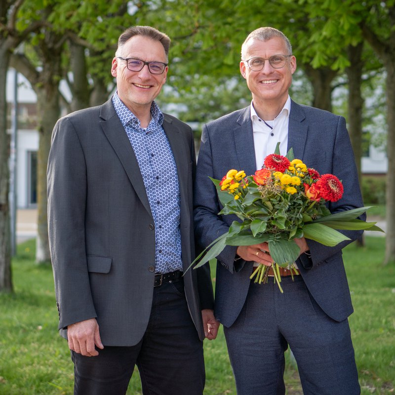 Foto von Prof. Dr. Claus Neumann und Prof. Dr. Björn Christensen