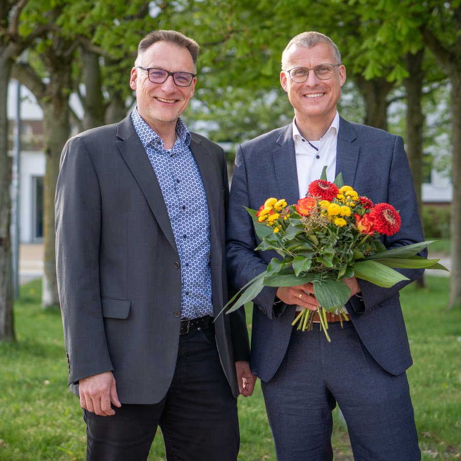 Foto von Prof. Dr. Claus Neumann und Prof. Dr. Björn Christensen
