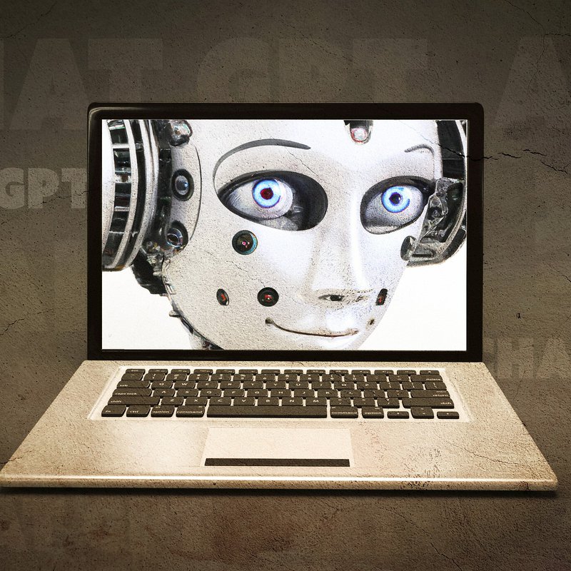 Aufgeklapptes Laptop
