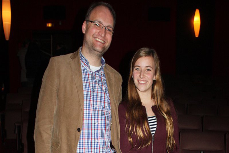 Präsentatoren Malte Lorenz und Kerstin Sick vom Fachbereich Medien