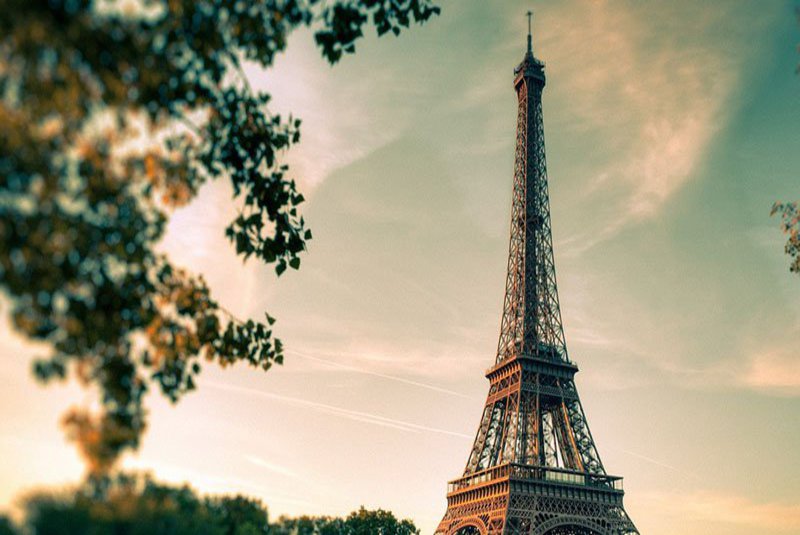 Ansicht des Eiffelturms in Paris