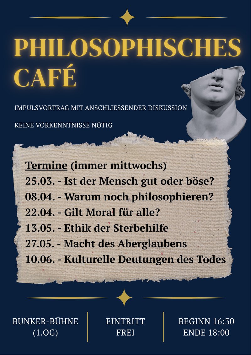 Termine Philosophisches Cafe SS/2026