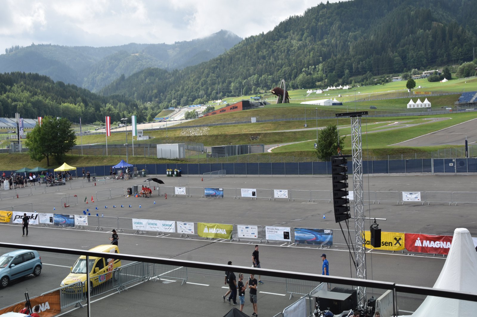 In dieser Woche hat das Team seine Zelte am Red Bull Ring in der Steiermark aufgeschlagen. Foto: Raceyard