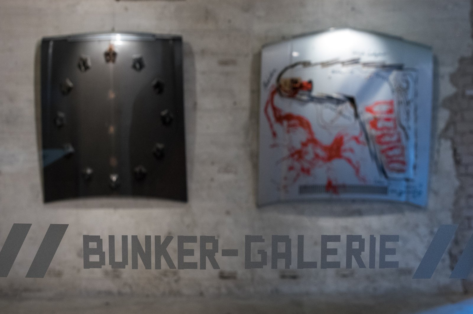 Bunker Galerie Eingangstür Bunker Galerie Eingangstür