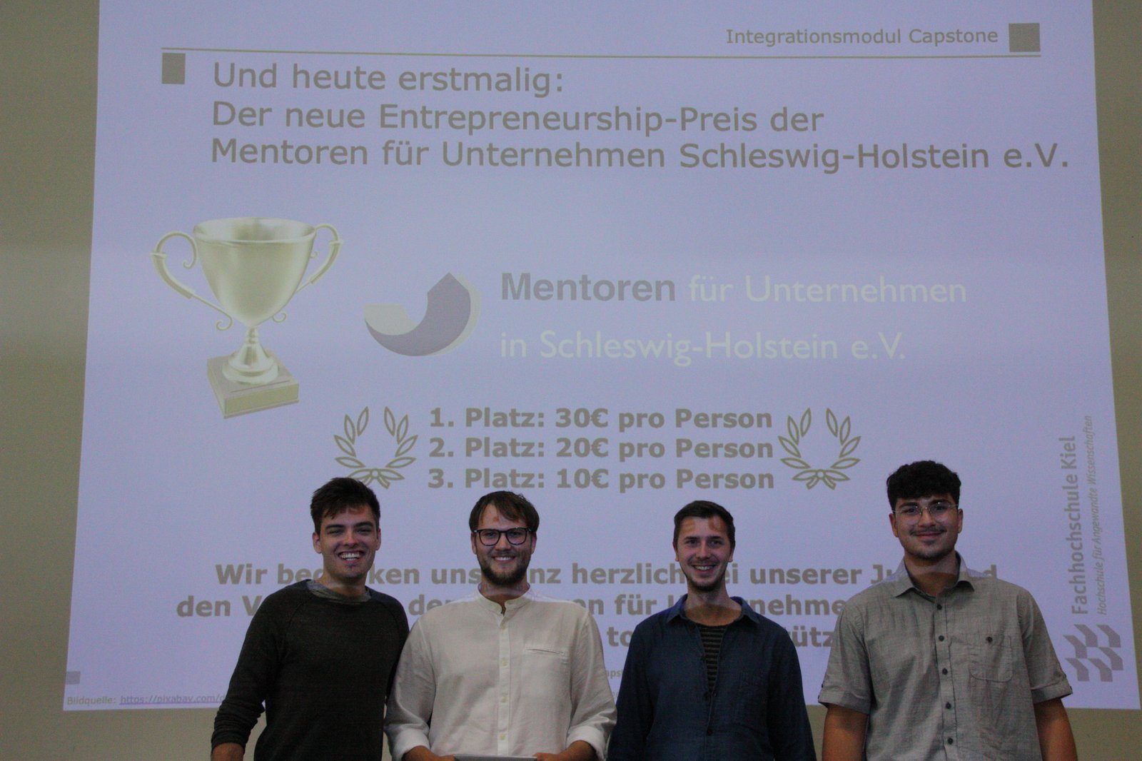 Gewinnerteam des Entrepreneurship-Preises