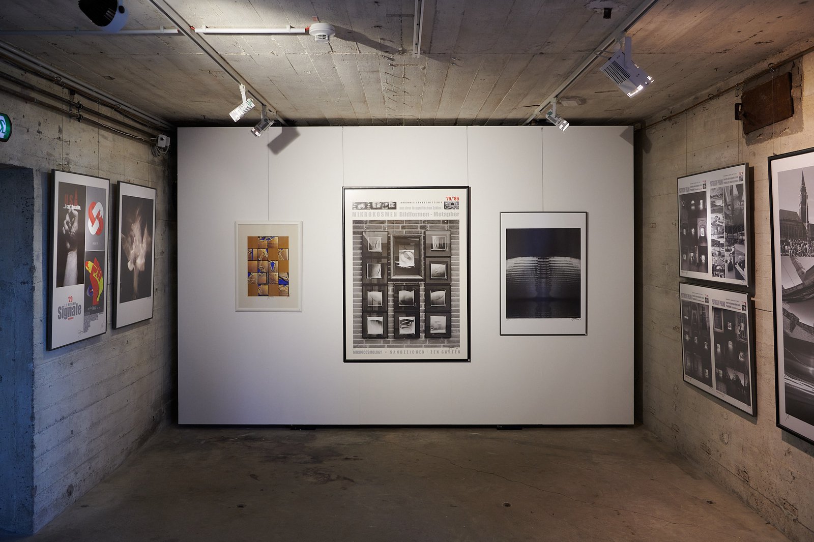 Stirnwand der Galerie Bunker-D