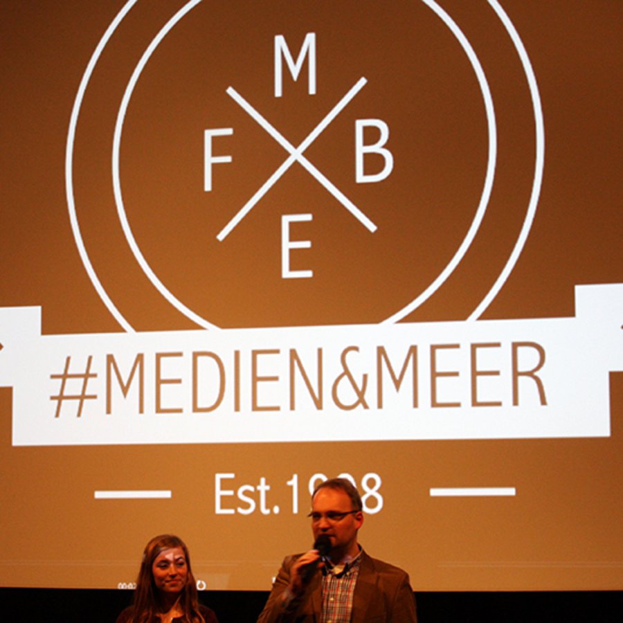 Präsentation des Logos des Fachbereichs Medien 