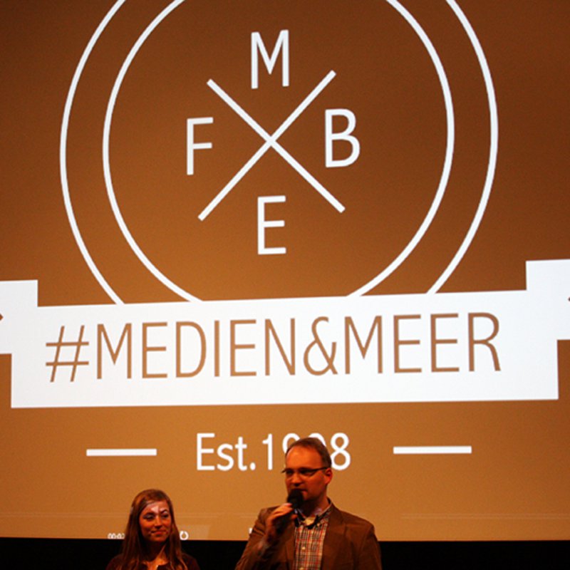 Präsentation des Logos des Fachbereichs Medien 