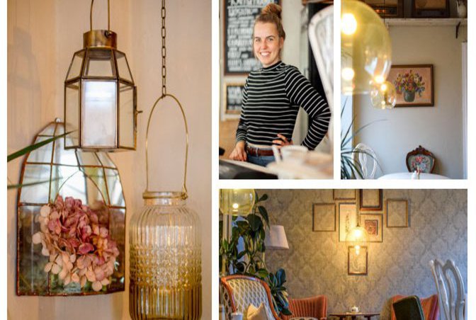 Dekorierte Wände und Möbel.