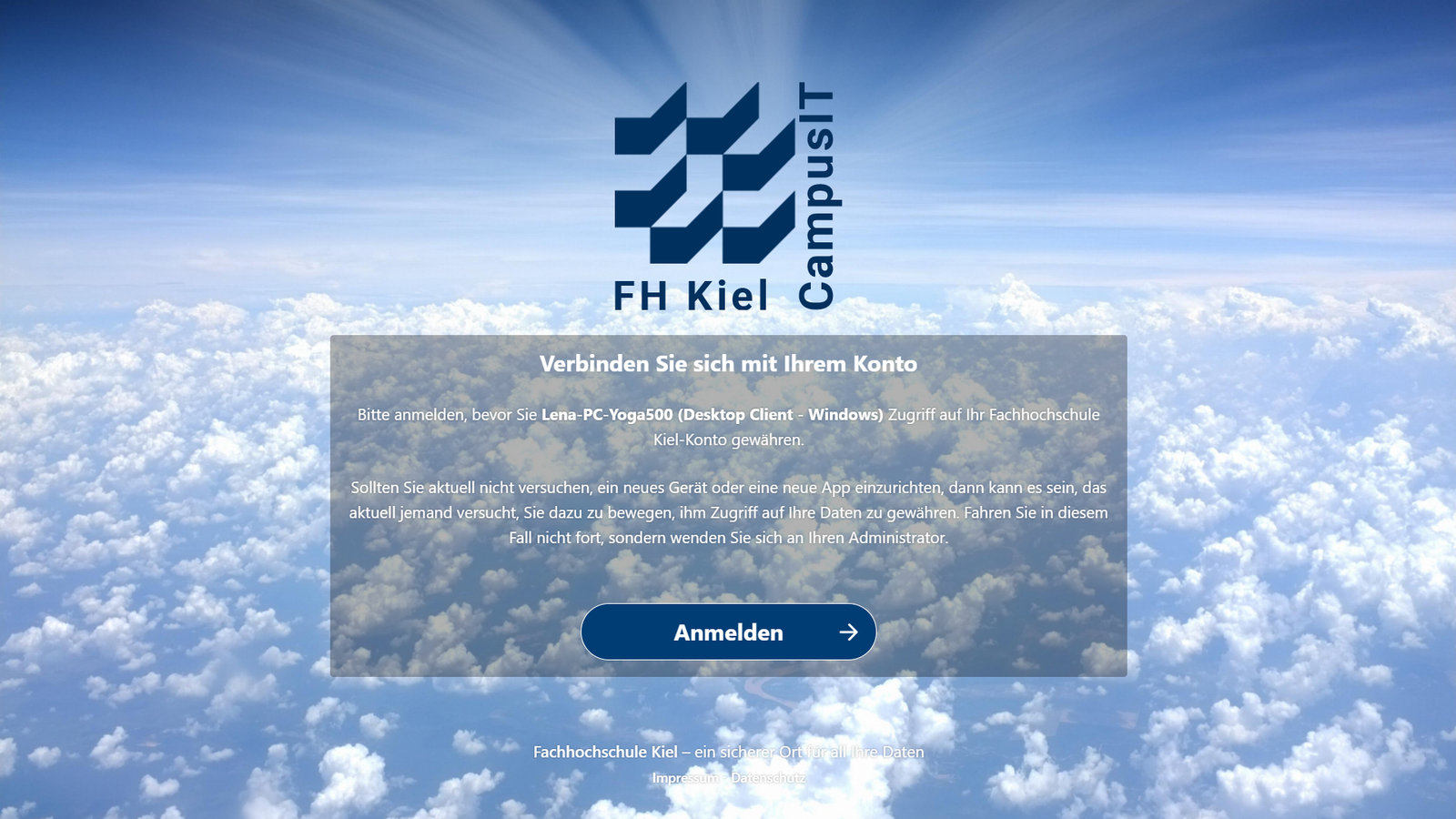 Screenshot Setup Nextcloud