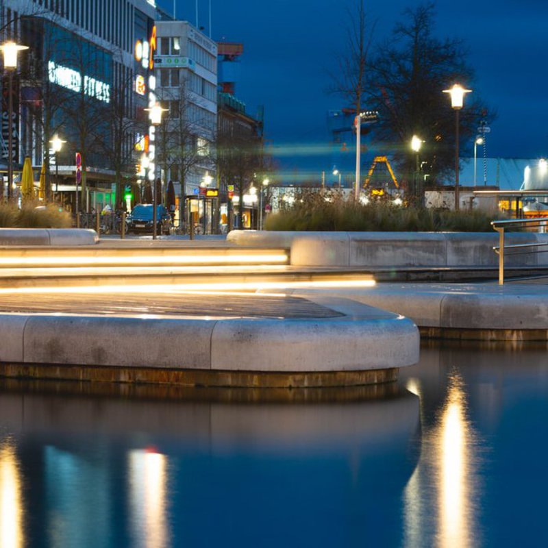 eine Szene aus der Kieler Innenstadt