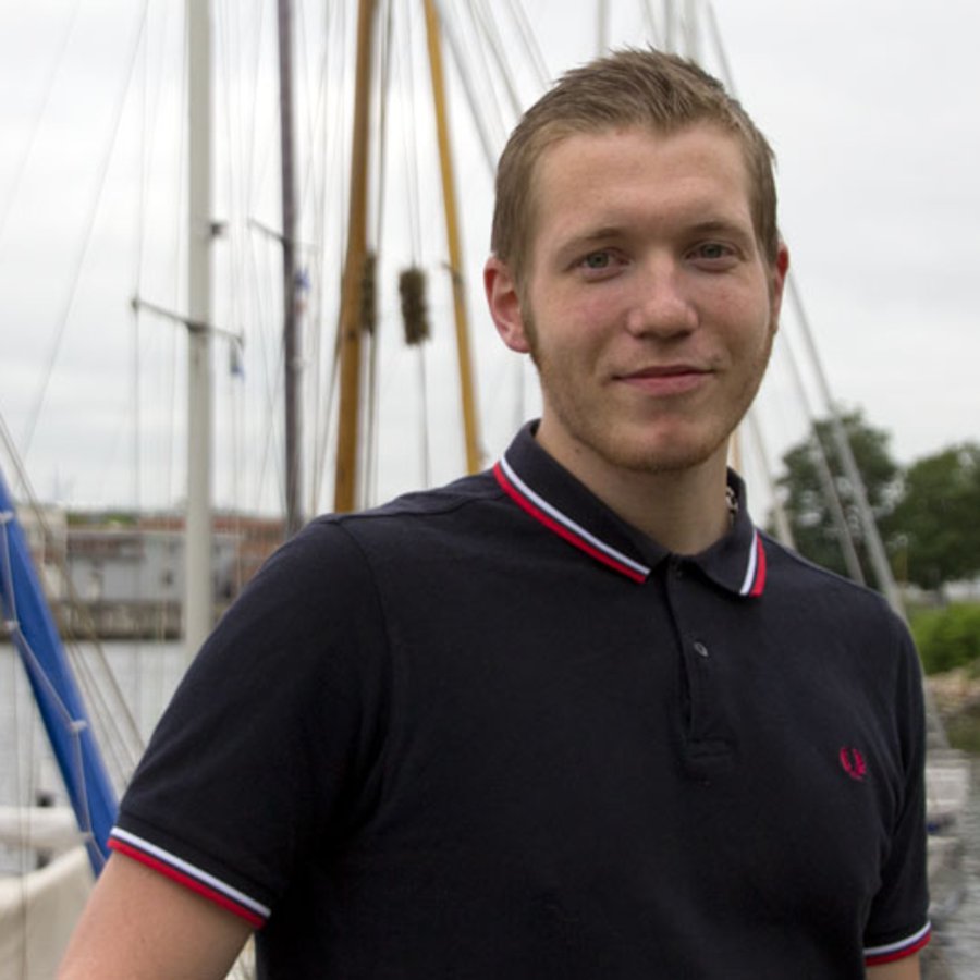 Tristan Grewe Tristan Grewe auf dem Steg an der Schwentinemensa