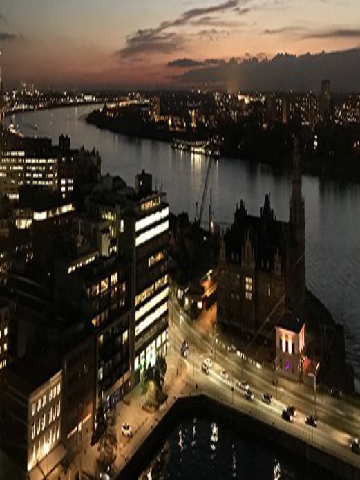 Antwerpen bei Nacht. (Foto: Baxmann) Antwerpen bei Nacht.