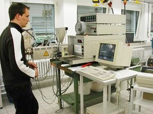 Versuchsaufbau Extrudieren von Kunststoffen