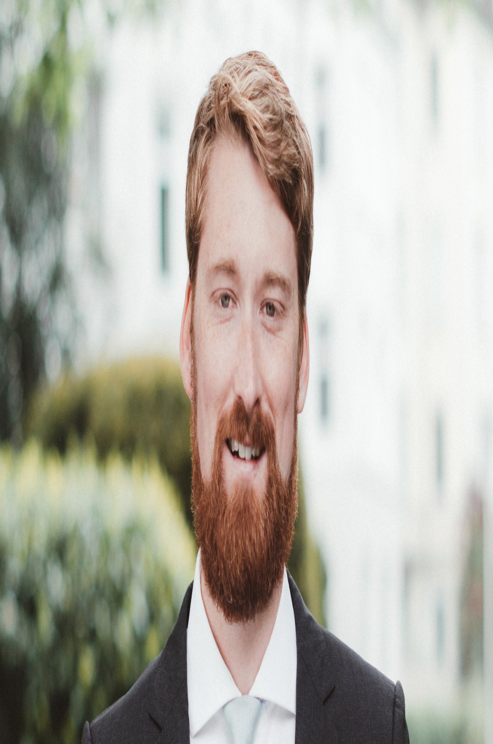 man with black suit