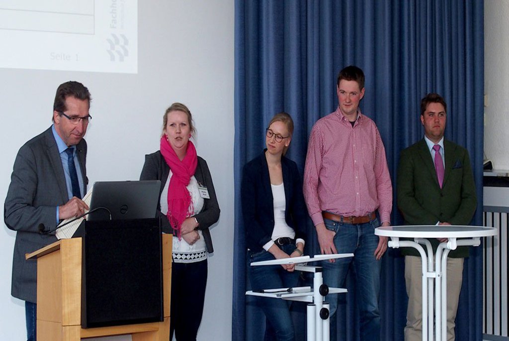 Prof. Dr. Martin Braatz, Mareike Wendt, Janne Sievers, Jan-Oke Sacht, Kristof Habermann.