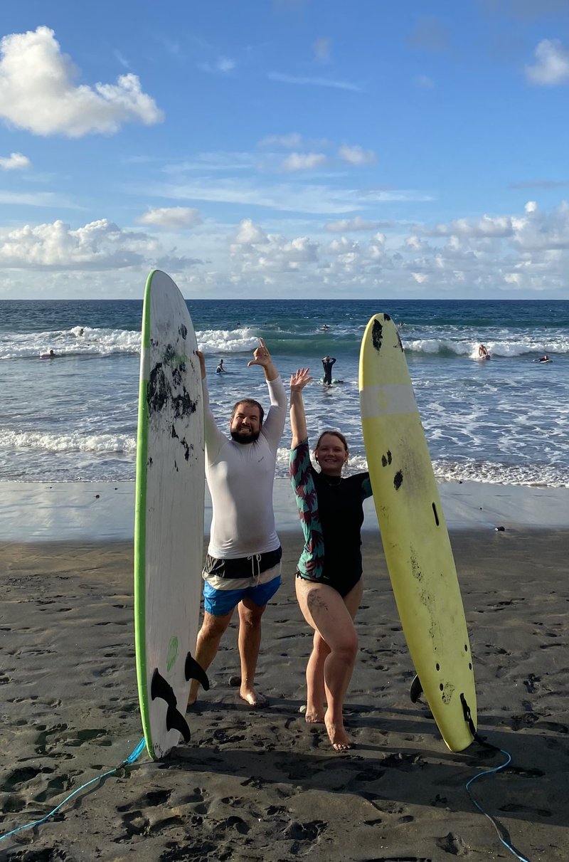 David Vanicek surfing 