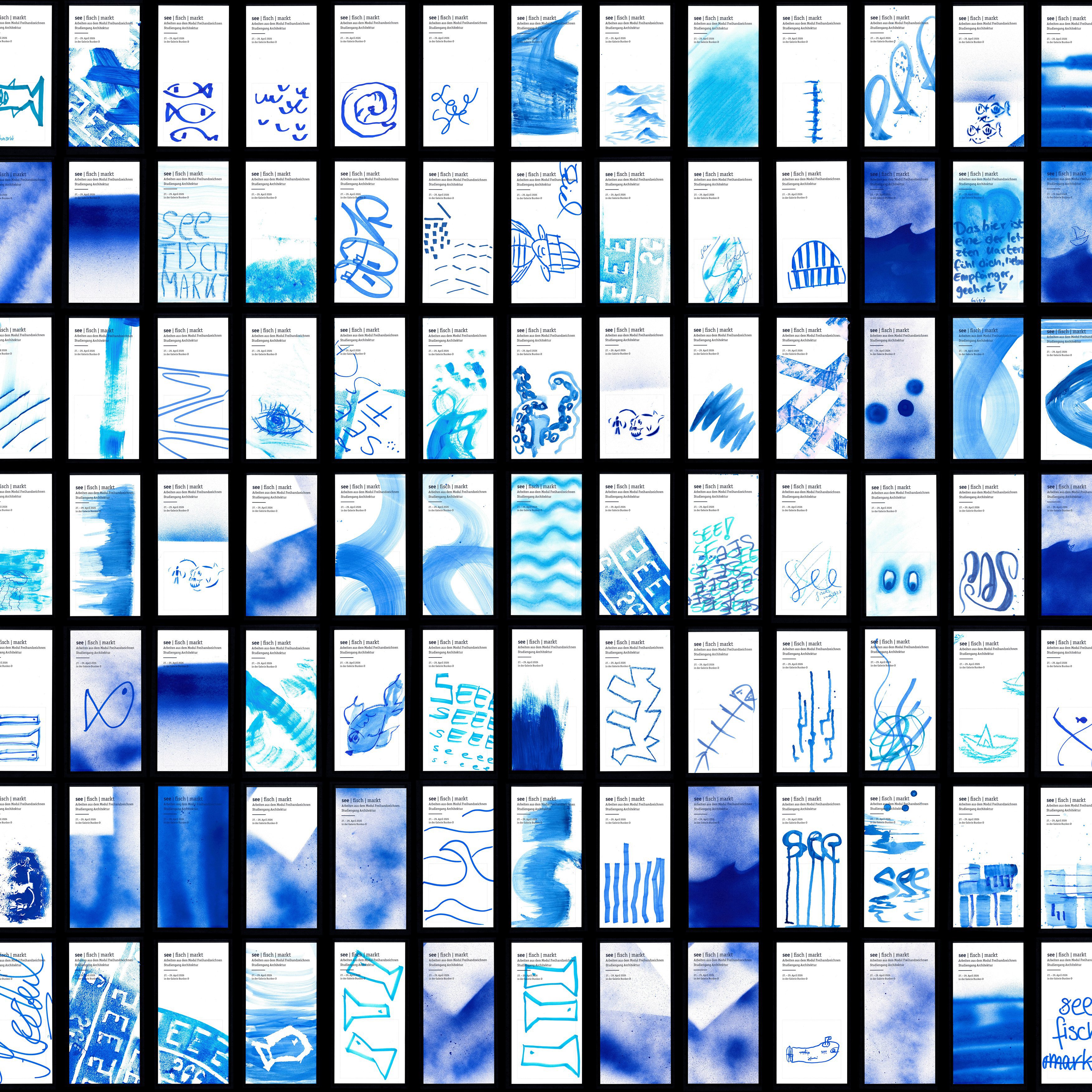 Selbstgestaltete Einladungen der Studierenden