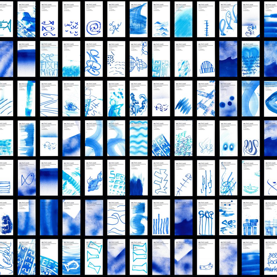Selbstgestaltete Einladungen der Studierenden