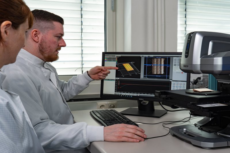 Oberflächenanalyse mit dem Laser-Scanning-Mikroskop