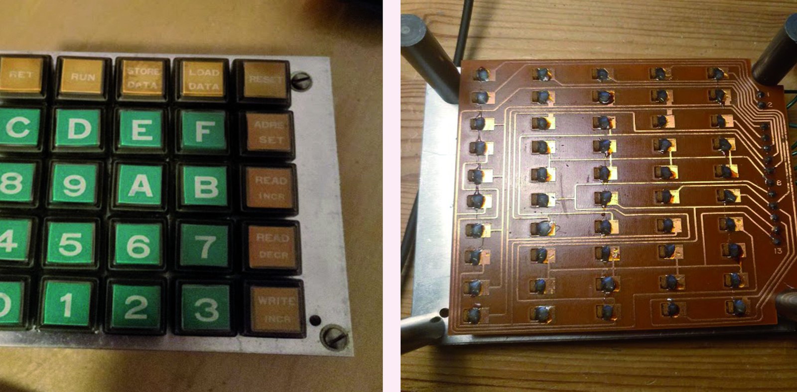 Das hexadezimale Nummernpad eines alten NEC TK-80 beschäftigt Leo Wattenberg gerade in der CTAG. Foto: Wattenberg