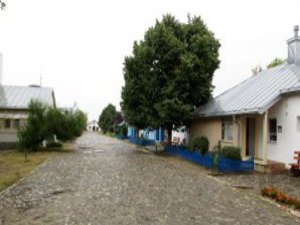 Eine kleine Siedlung.