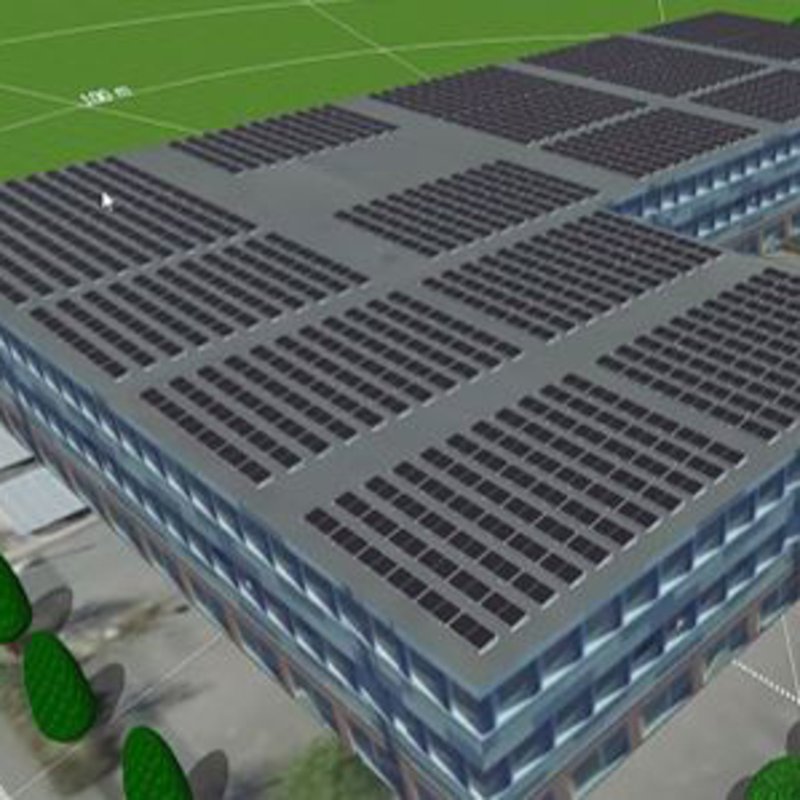 Visualisierung eines fiktiven Gebäudes auf dem FH-Campus