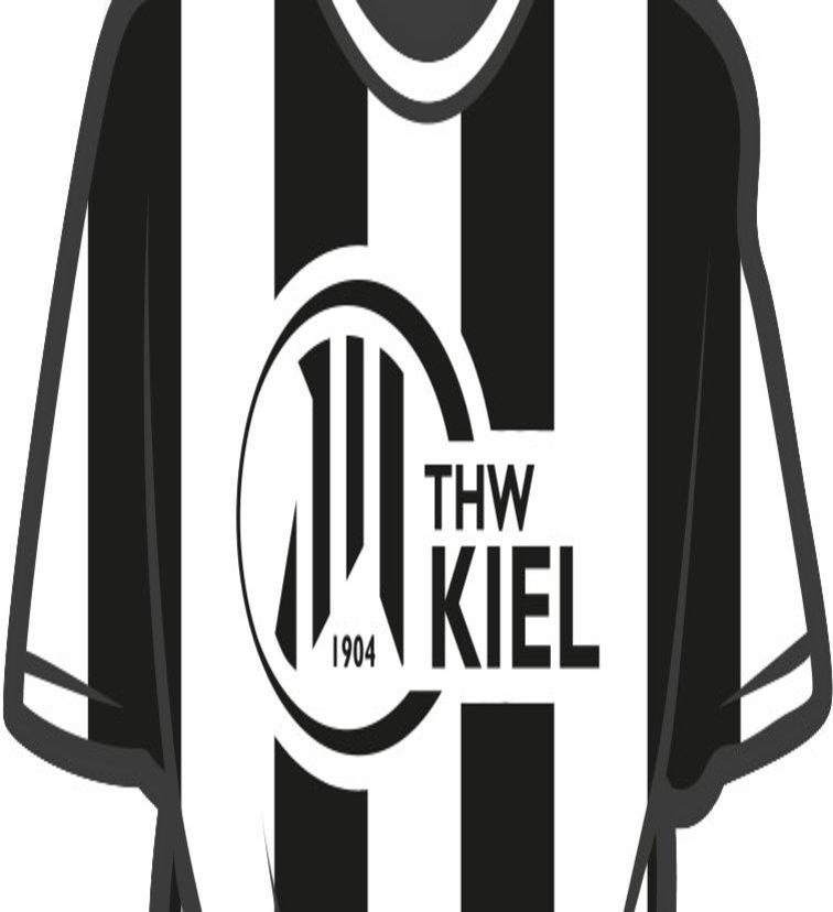Die Grafik zeigt ein Trikot des THW Kiel.