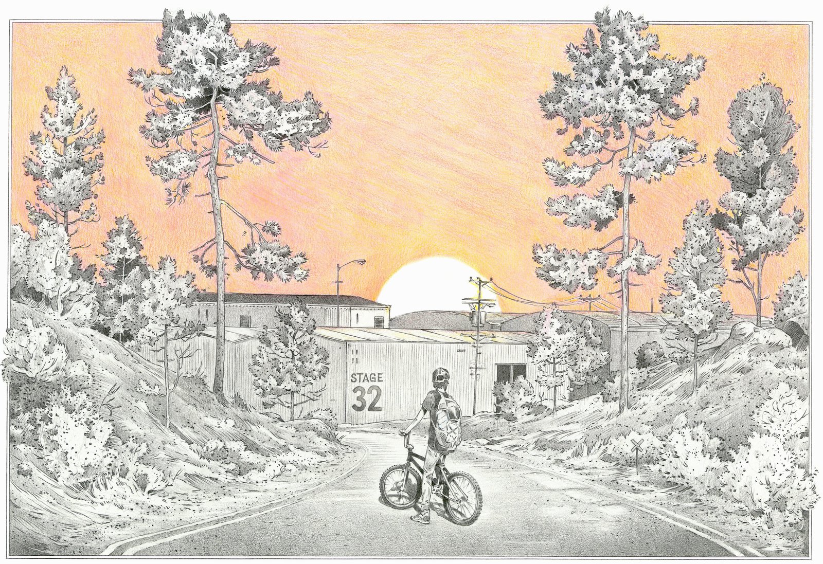 Einar Turkowski: Stage 32, Mixtechnik auf Papier, 2022 © Einar Turkowski