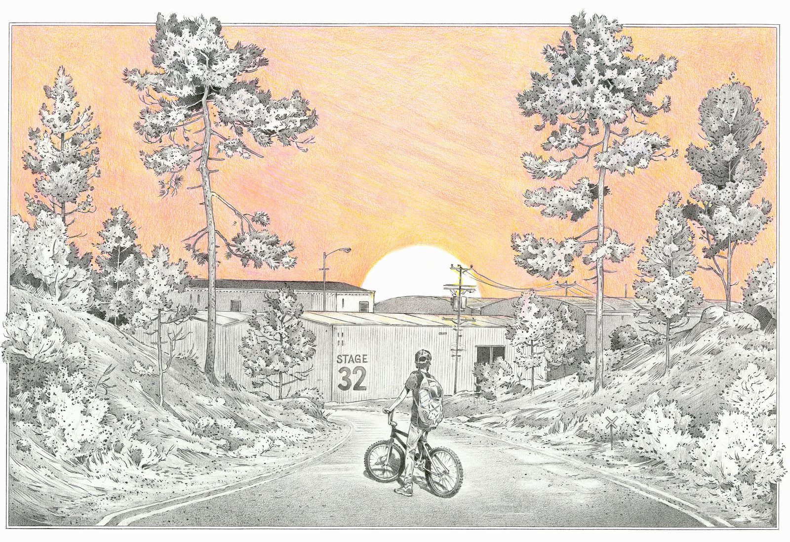Einar Turkowski: Stage 32, Mixtechnik auf Papier, 2022 © Einar Turkowski