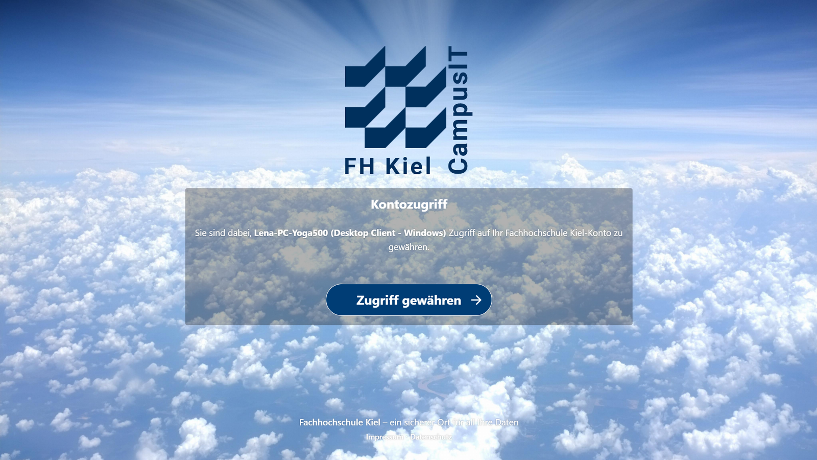 Screenshot Setup Nextcloud