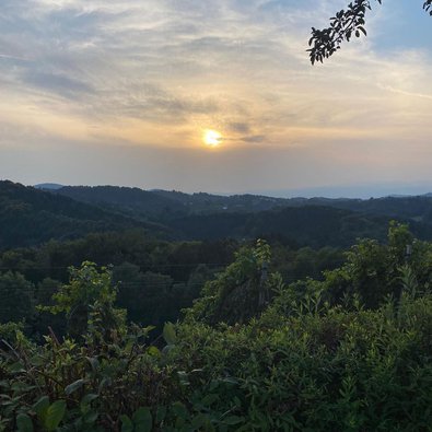Sonnenuntergang über der Steiermark