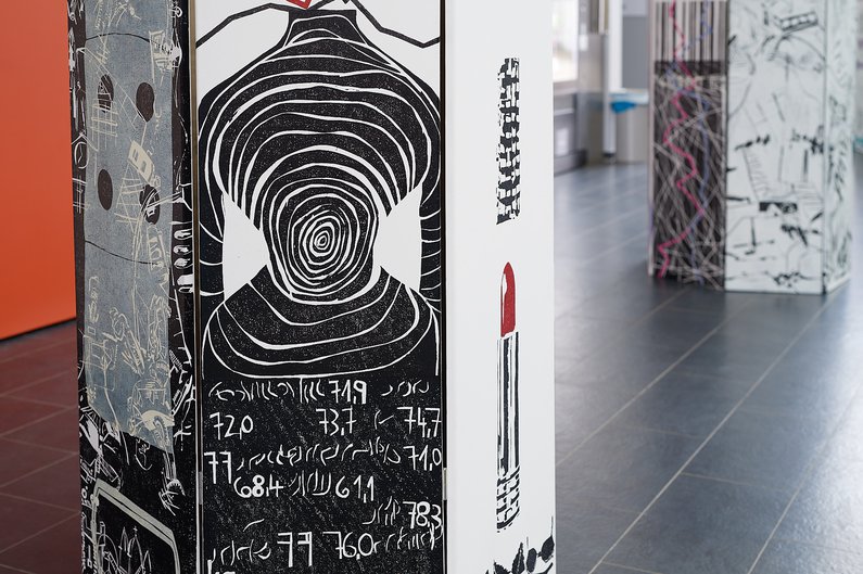 Nahaufnahme des Werkes von Karin Hilbers