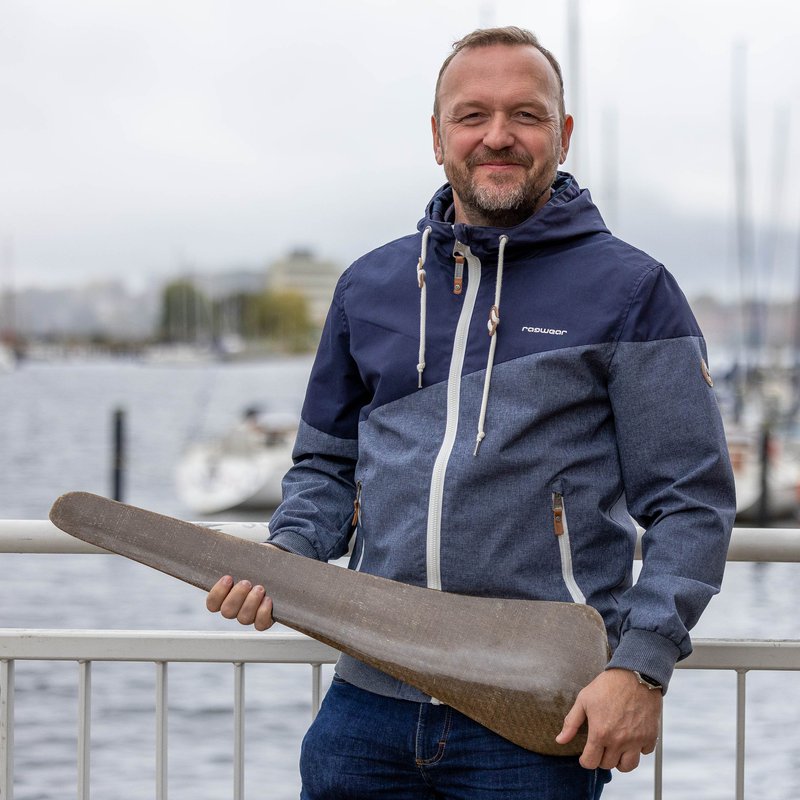 Projektleiter Prof. Dr.-Ing. Sten Böhme präsentiert das Ergebnis einer Machbarkeitsstudie, die im Vorfeld des Projekts stattfand.