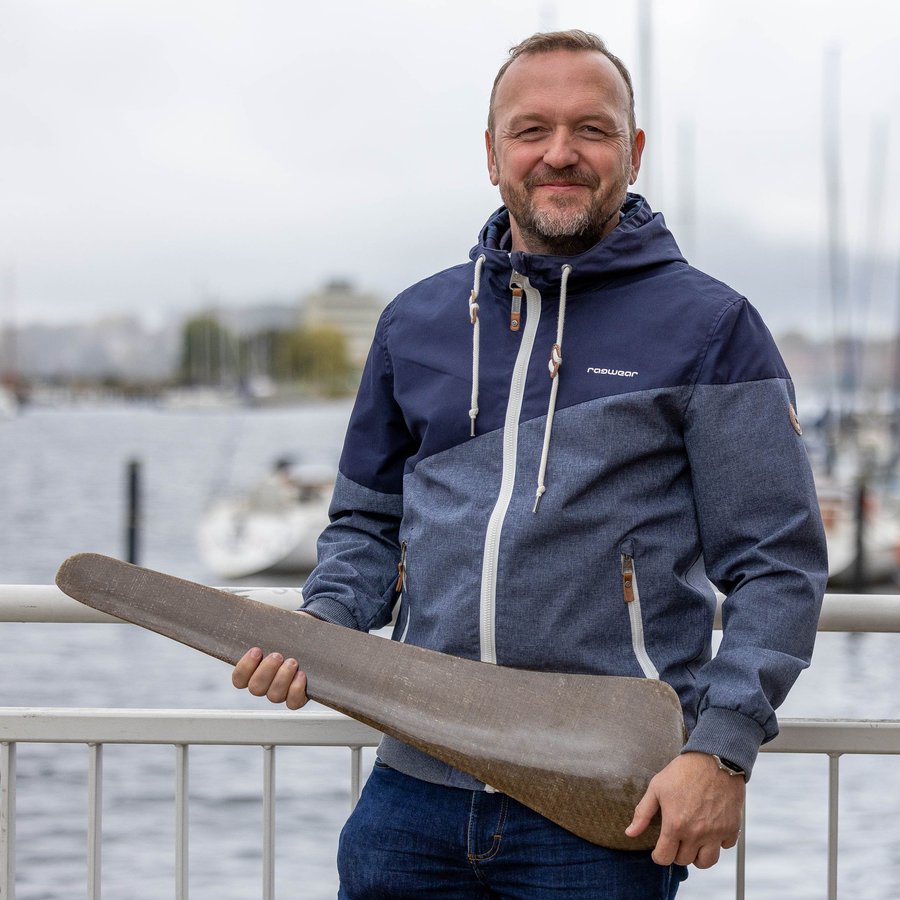 Projektleiter Prof. Dr.-Ing. Sten Böhme präsentiert das Ergebnis einer Machbarkeitsstudie, die im Vorfeld des Projekts stattfand.