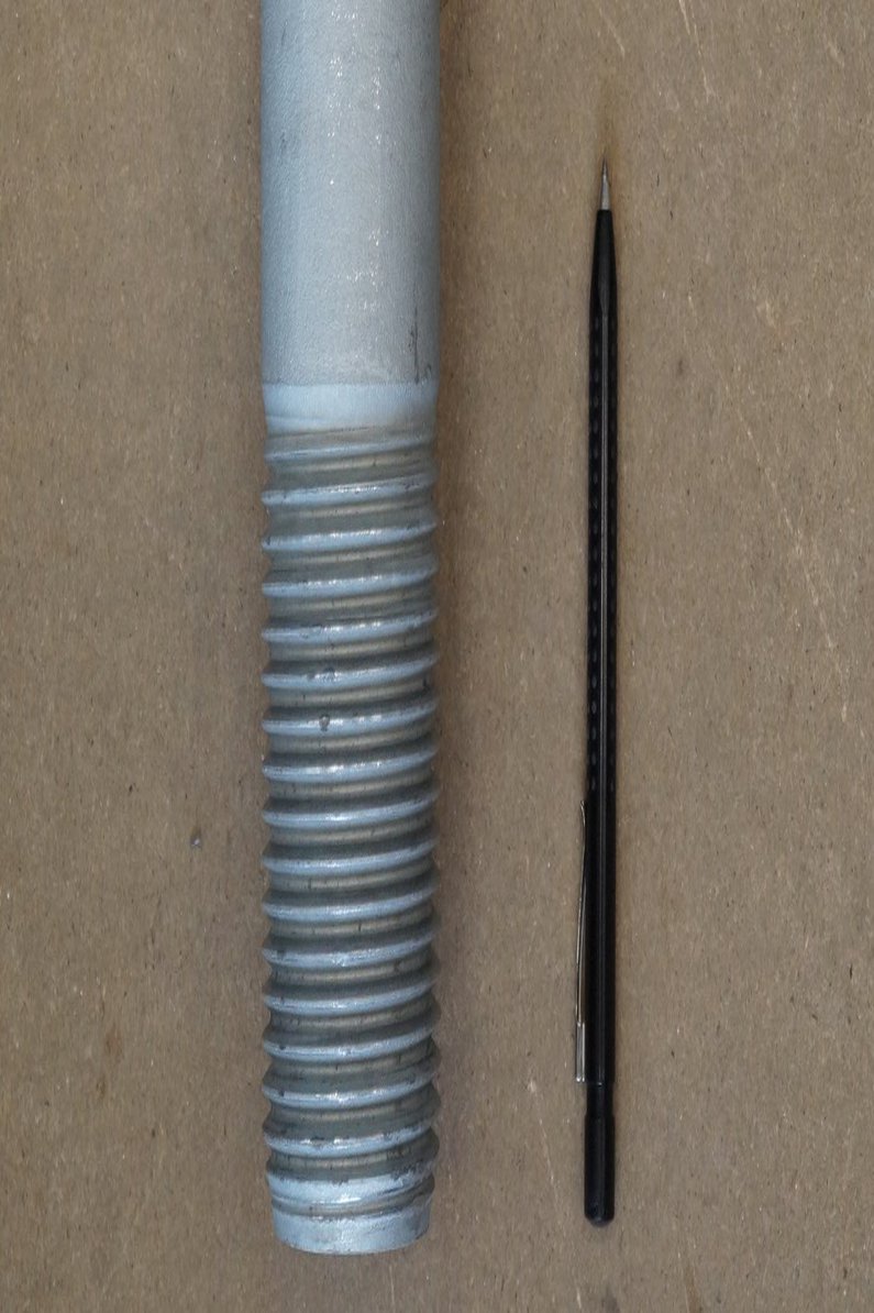 Schraube FINO3 Größenvergleich