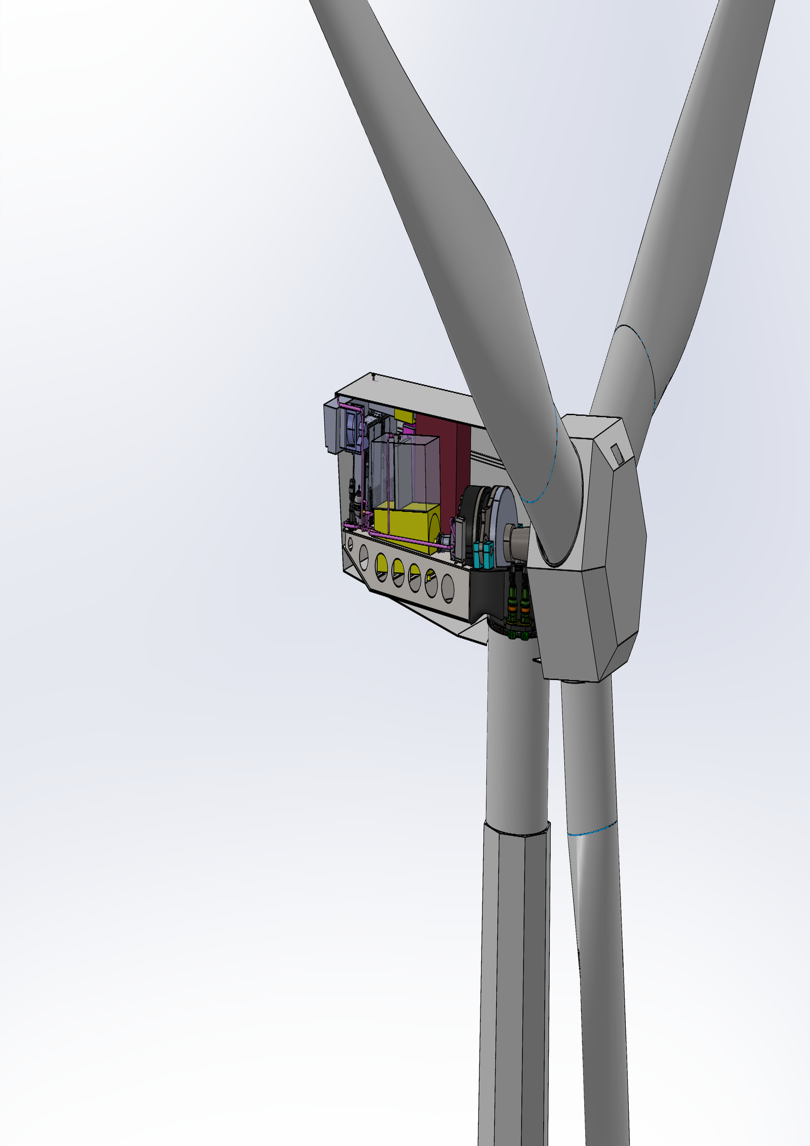 Illustration einer Windkraftanlage