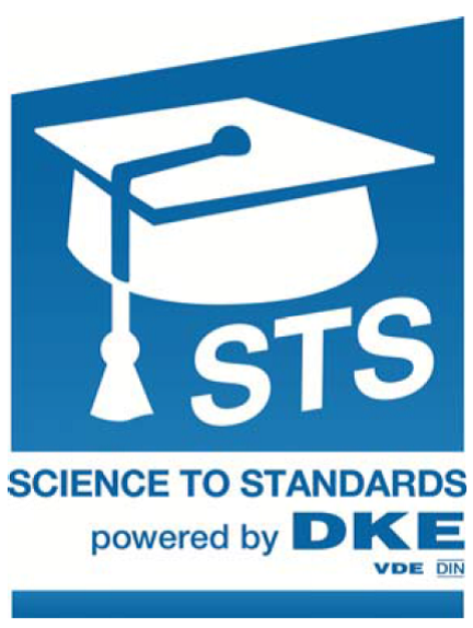 Die Grafik zeigt das blau-weiße Logo von "Science to Standards".
