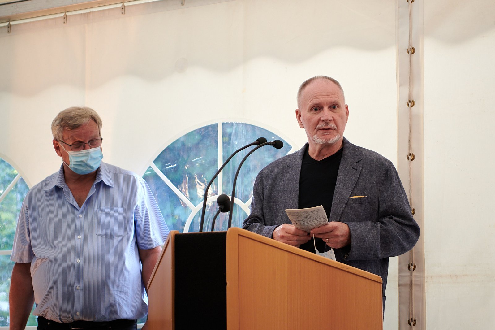 Vernissageeröffnung Dittloff und Heinze