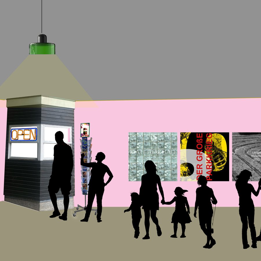 Visualsierung eines Ausstellungsraums 