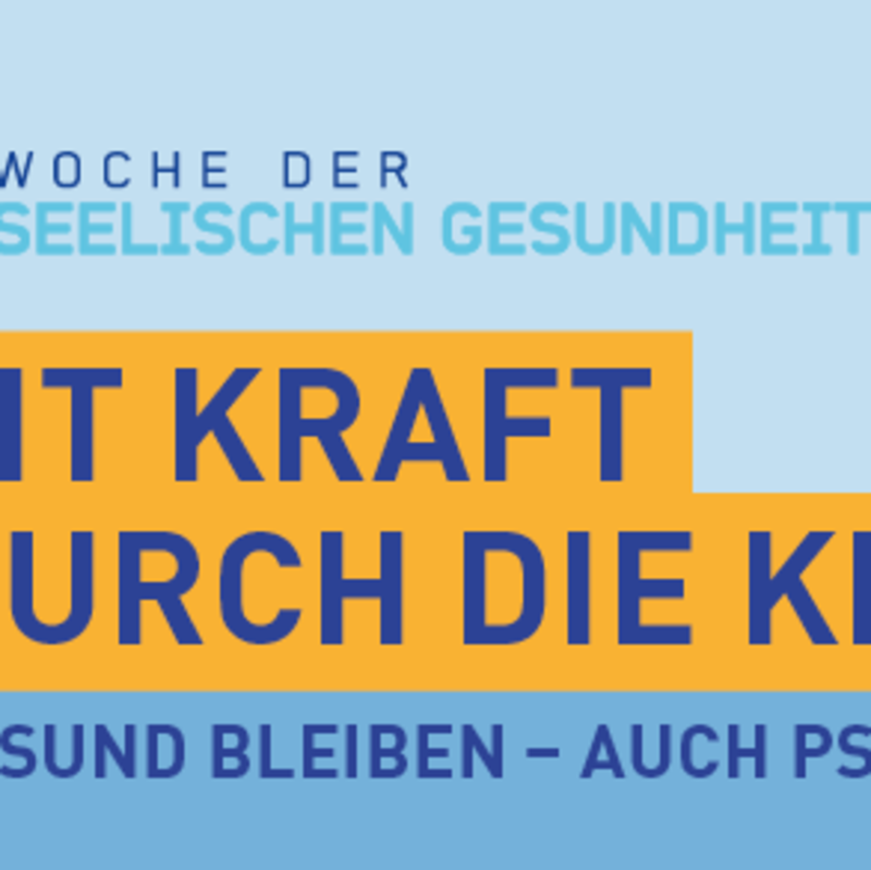 Plakat Mit Kraft durch die Krise