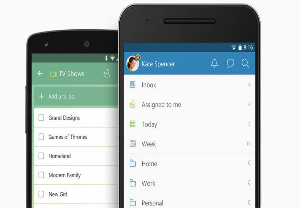 Die Grafik zeigt zwei Smartphones mit Apps, die den Alltag strukturierenkönnen.