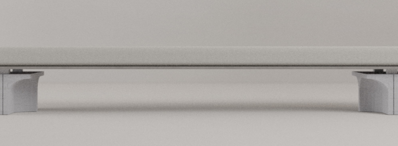 Entwurf der Betonbank ((c) Arista Meier, Sören Herber)