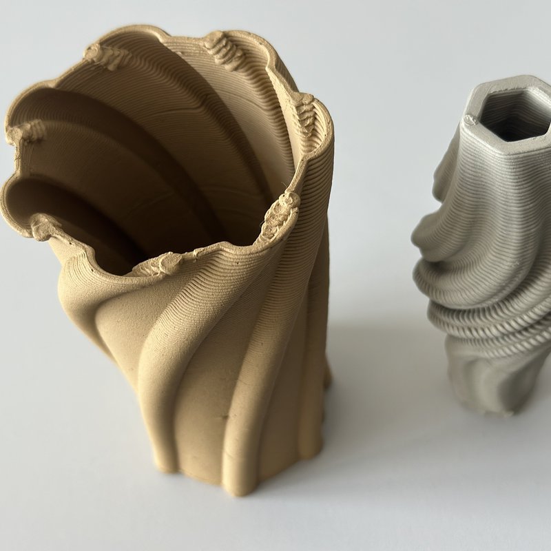 Naturbaustoffe im 3D-Druck 