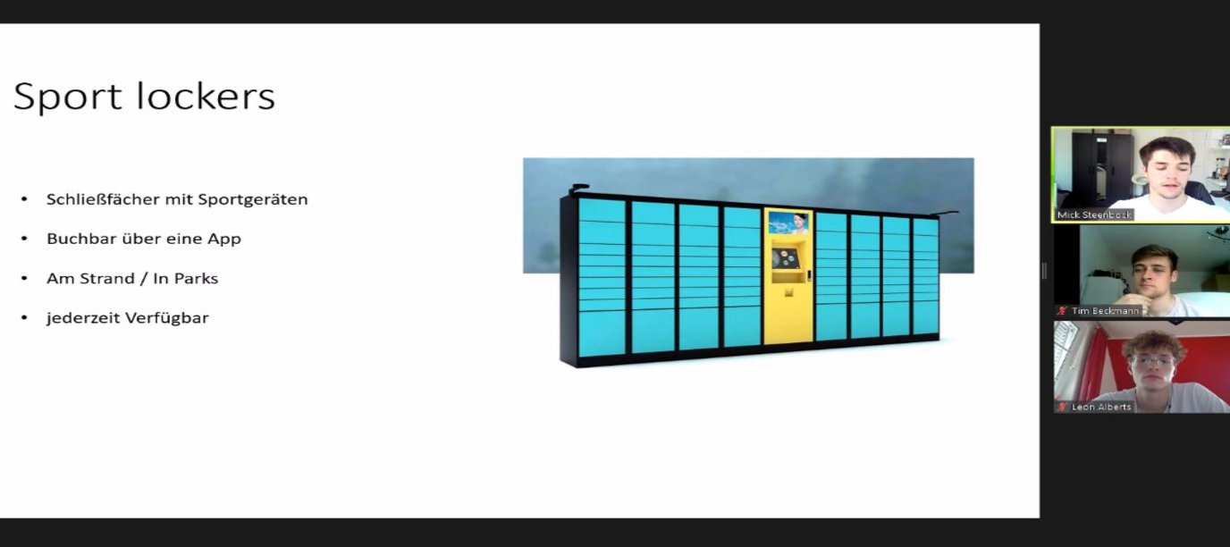 Screenshot einer Projektpräsentation