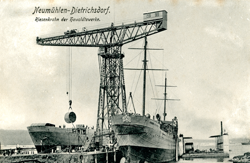 Einladungsmotiv Ausstellung 100 Neumühlen-Dietrichsdorf