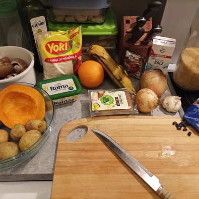 Zutaten für das brasilianische Essen